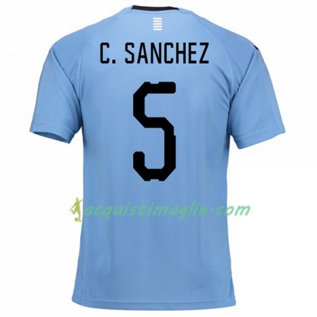 Divisa di Calcio Uruguay C.Sanchez 5 Prima Mondiali 2018